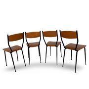 Chaises italiennes du milieu du siècle, années 1960.