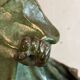 King Lear, green patinated bronze, Victor Rousseau (1865-1954) around 1905