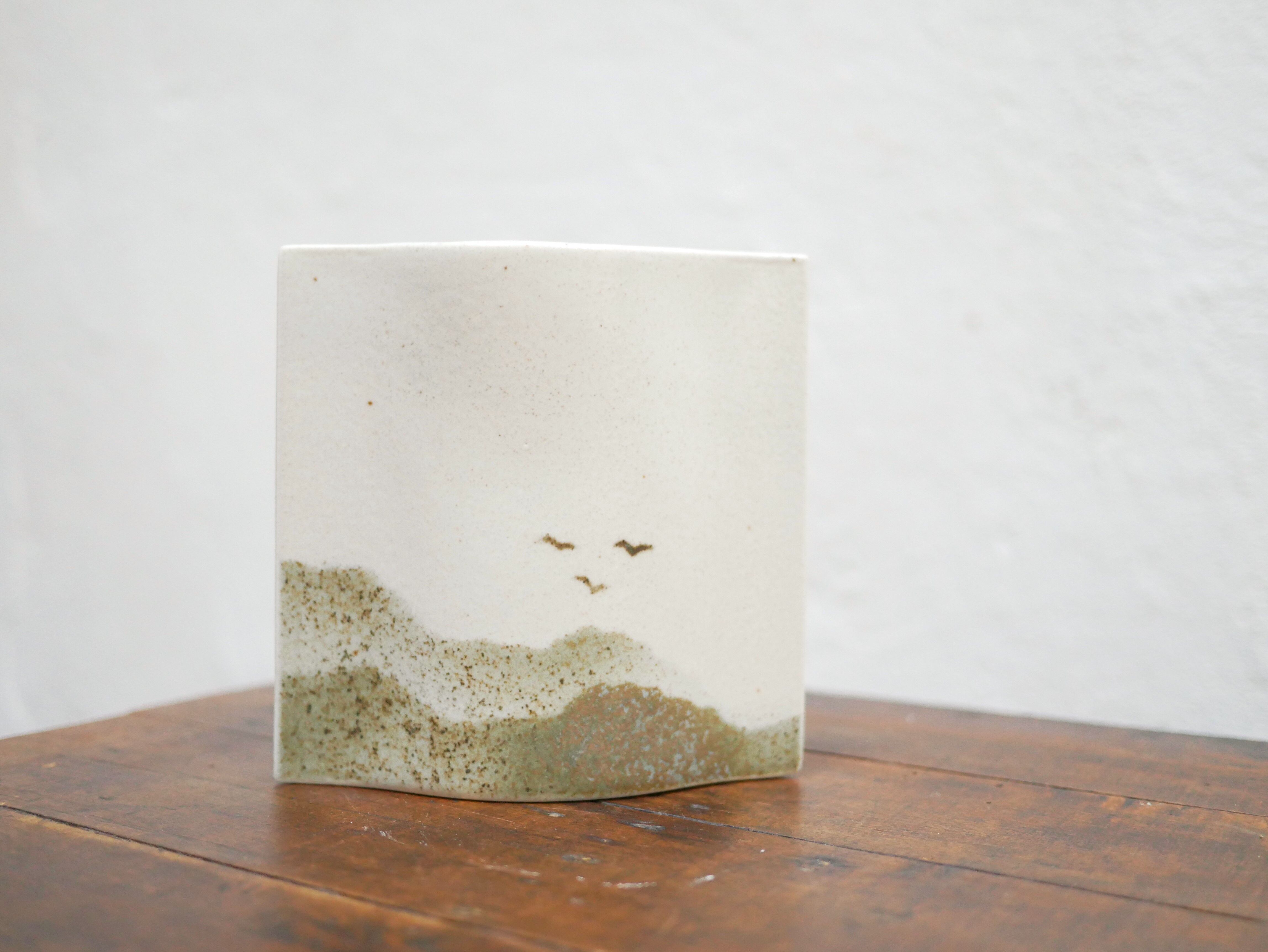 Vintage ceramic vase by the Virebent manufacture