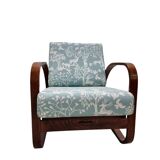 H-70 adjustable Art Deco armchair by J. Halabala, 1930s Czechoslovakia