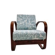 H-70 adjustable Art Deco armchair by J. Halabala, 1930s Czechoslovakia