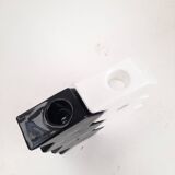 2 zigzag glass candle holders by Holmegaard