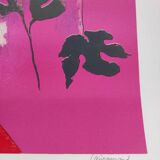 Femme en rose original hand-signed lithograph Paul Guiramand