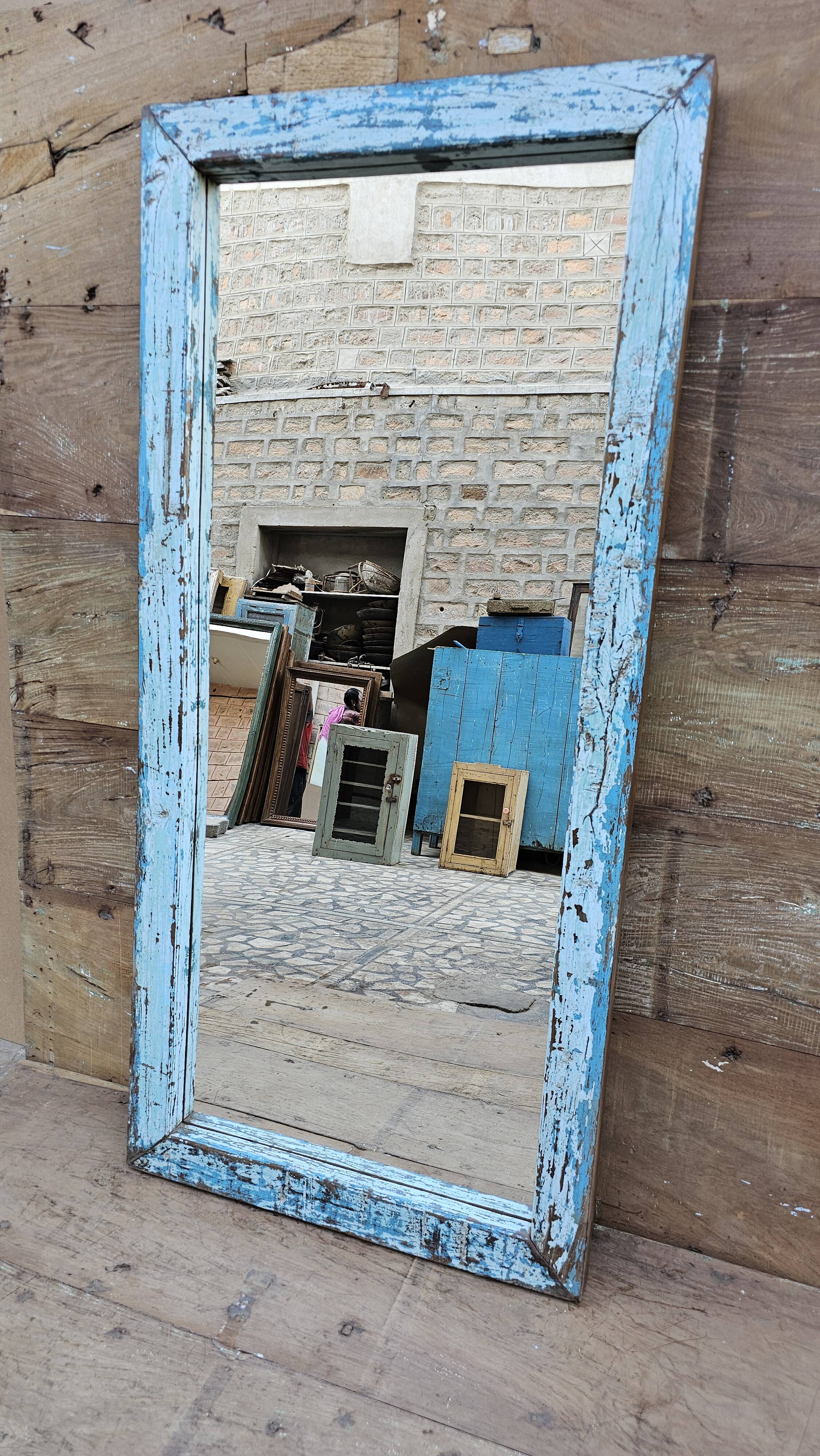 Teak mirror from Burma