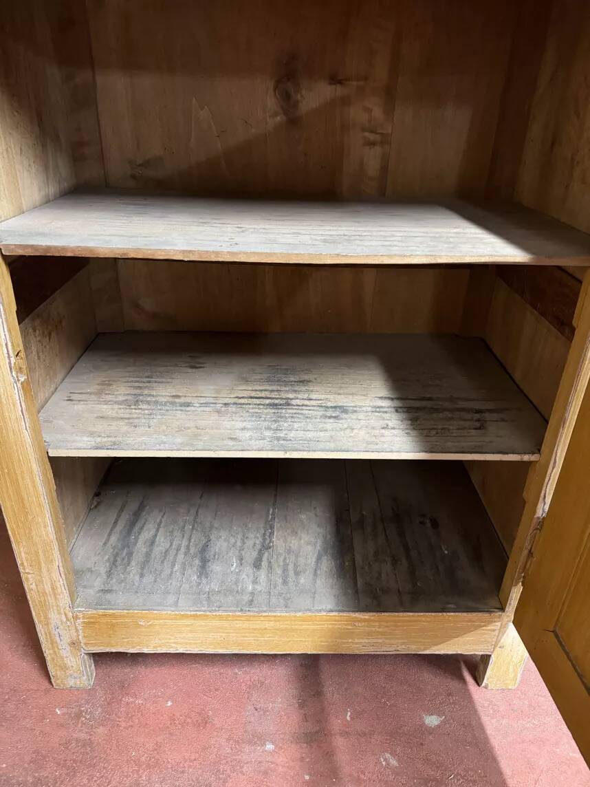 Vintage linden wood confiturier - 1930s - Natural patina