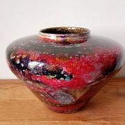 gilded glass vase Laque Line