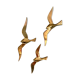 Trio d'oiseaux en laiton