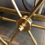 Table roulante en acajou et laiton dans le goût de la Maison Jansen