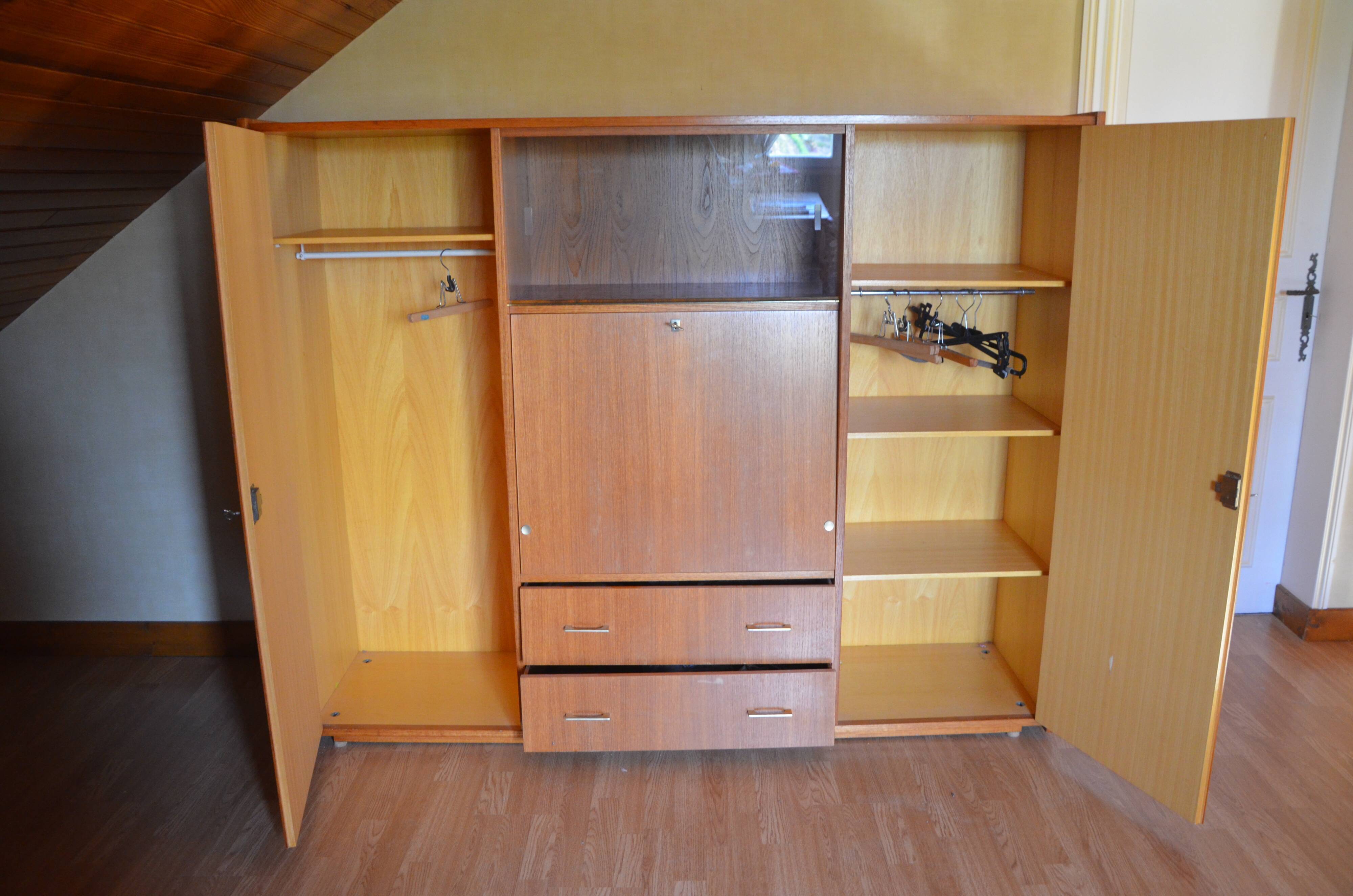 Vintage secretary cabinet