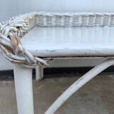White Rattan Breakfast Tray