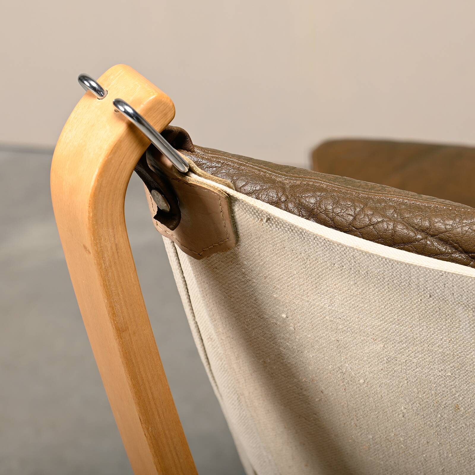 Sigurd Ressell Falcon Chair with Ottoman in brown leather for Vatne Møbler,