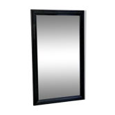 50's black wood mirror