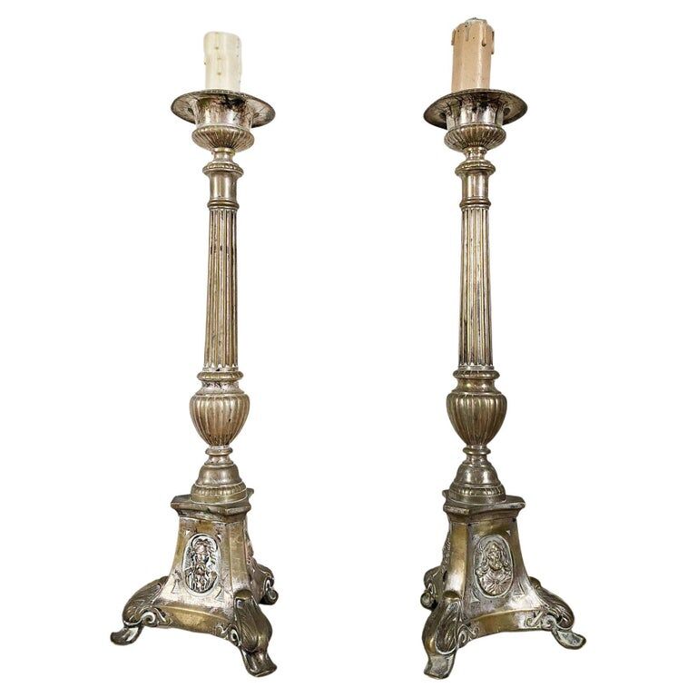 Pair of pic Cierge, Louis XVI