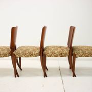 1950s Jindrich Halabala Dining Chairs H-214 for UP Závody, Set of 4