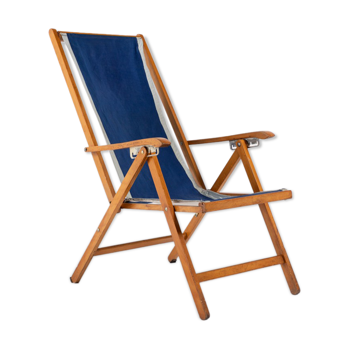 Italian foldable chaise longue by Fratelli Reguitti 1960