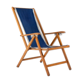 Italian foldable chaise longue by Fratelli Reguitti 1960