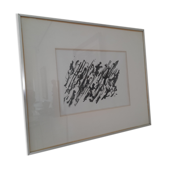 Ink drawing by Henry Michaux