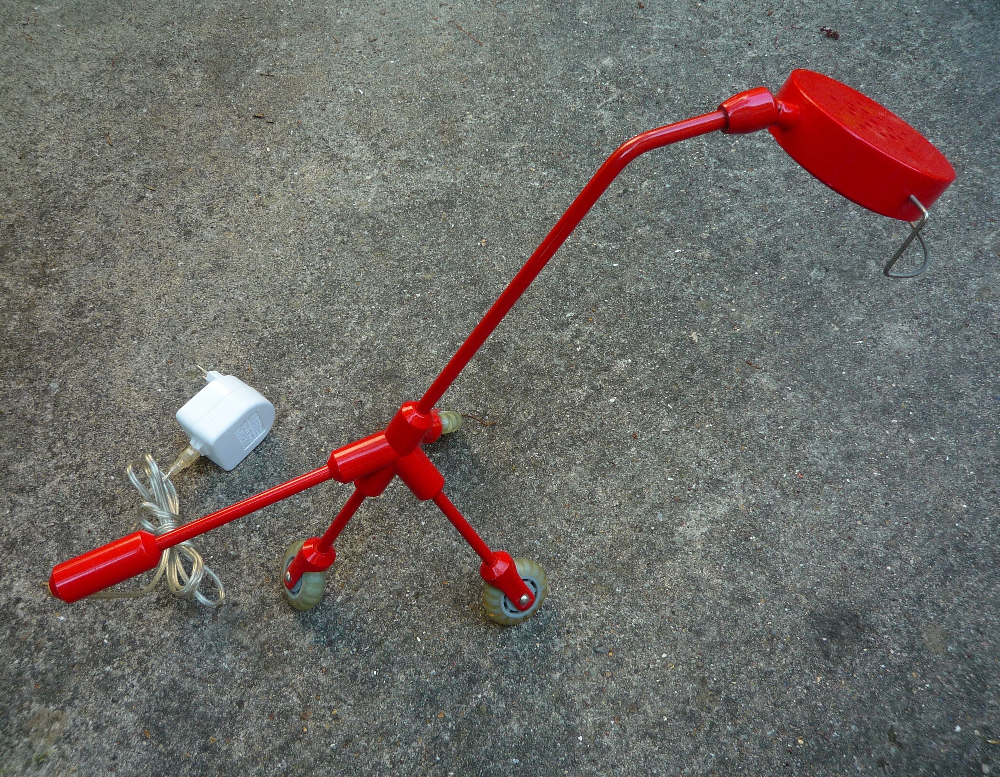 Tripod lamp with wheels Harry Allen model Kila Lamp for Ikea, 2001