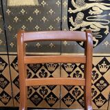 Suite of 8 English-style chairs with points
