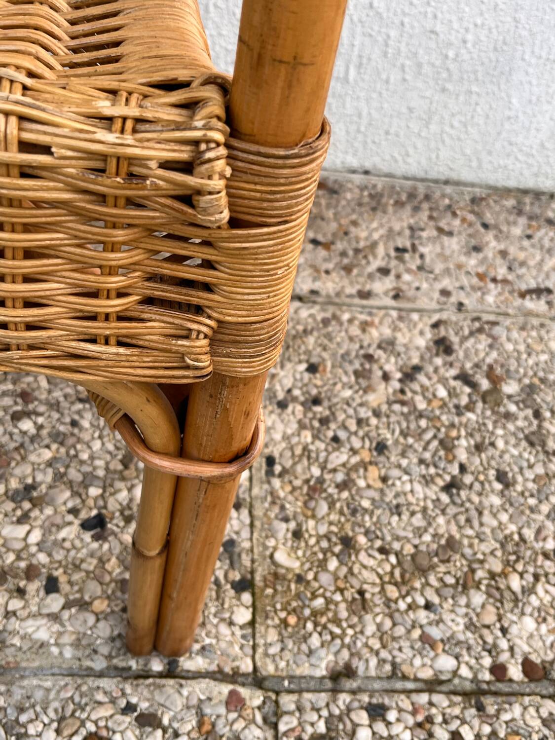 Set of 4 bamboo chairs