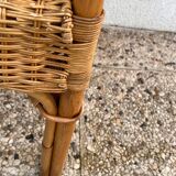 Set of 4 bamboo chairs