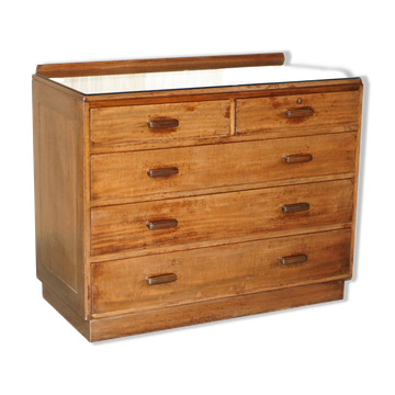 Alfred Cox Mid-Century Modern Chest of Drawers 1952 in oak