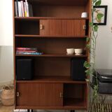 Armoire / bibliothèque placage teck