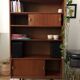 Teak veneer cabinet/bookcase