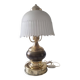 Lampe doré opaline vintage
