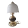 Lampe doré opaline vintage