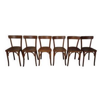 Lot de 6 chaises bistrot Baumann