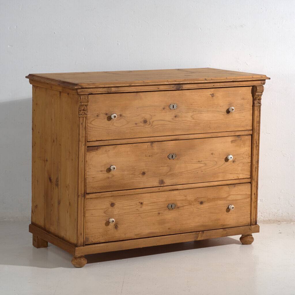 Antique pine wood commode – Central Europe (c.1900) #116