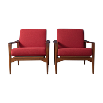 Paire de fauteuils par Illum Wikkelso pour N.Eilersen