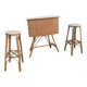 Bar en rotin vintage