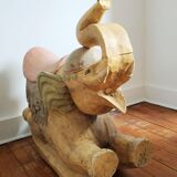 Rocking elephant, indian work, 65 x 67 cm