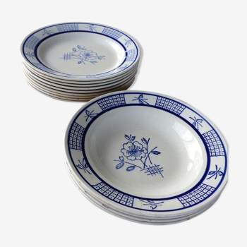 Assiettes Porcelaine Gien