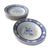 Assiettes Porcelaine Gien