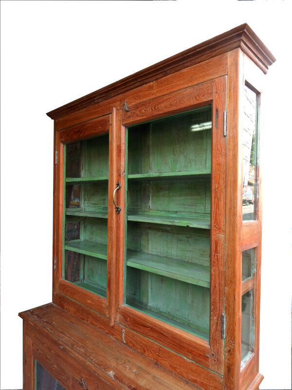 Showcase furniture by metier commercant haute etroite bois teck