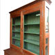 Vitrine meuble de metier commercant haute etroite bois teck