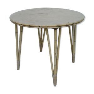 table ronde en osier