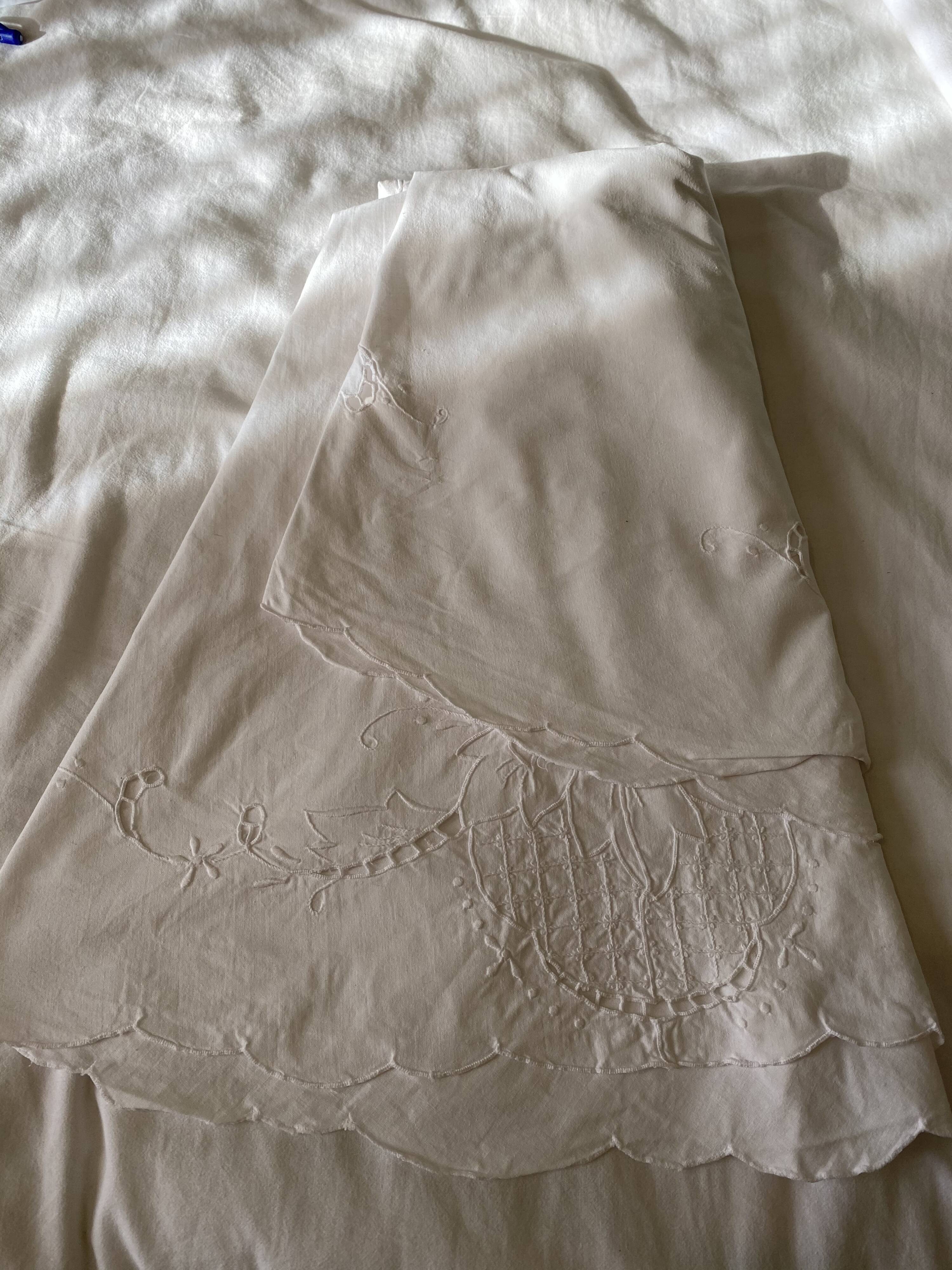 Nappe ronde en coton