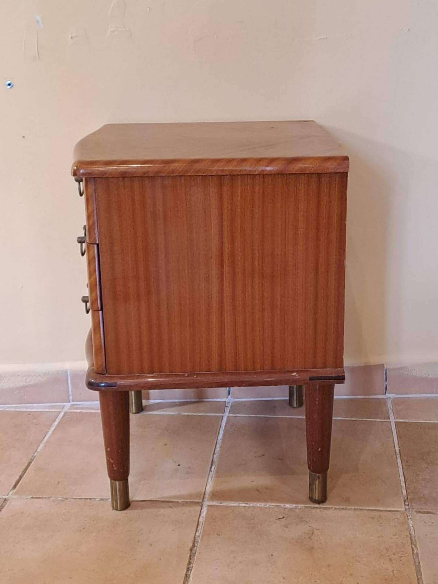 Scandinavian bedside table in mahogany, Norway 1960s