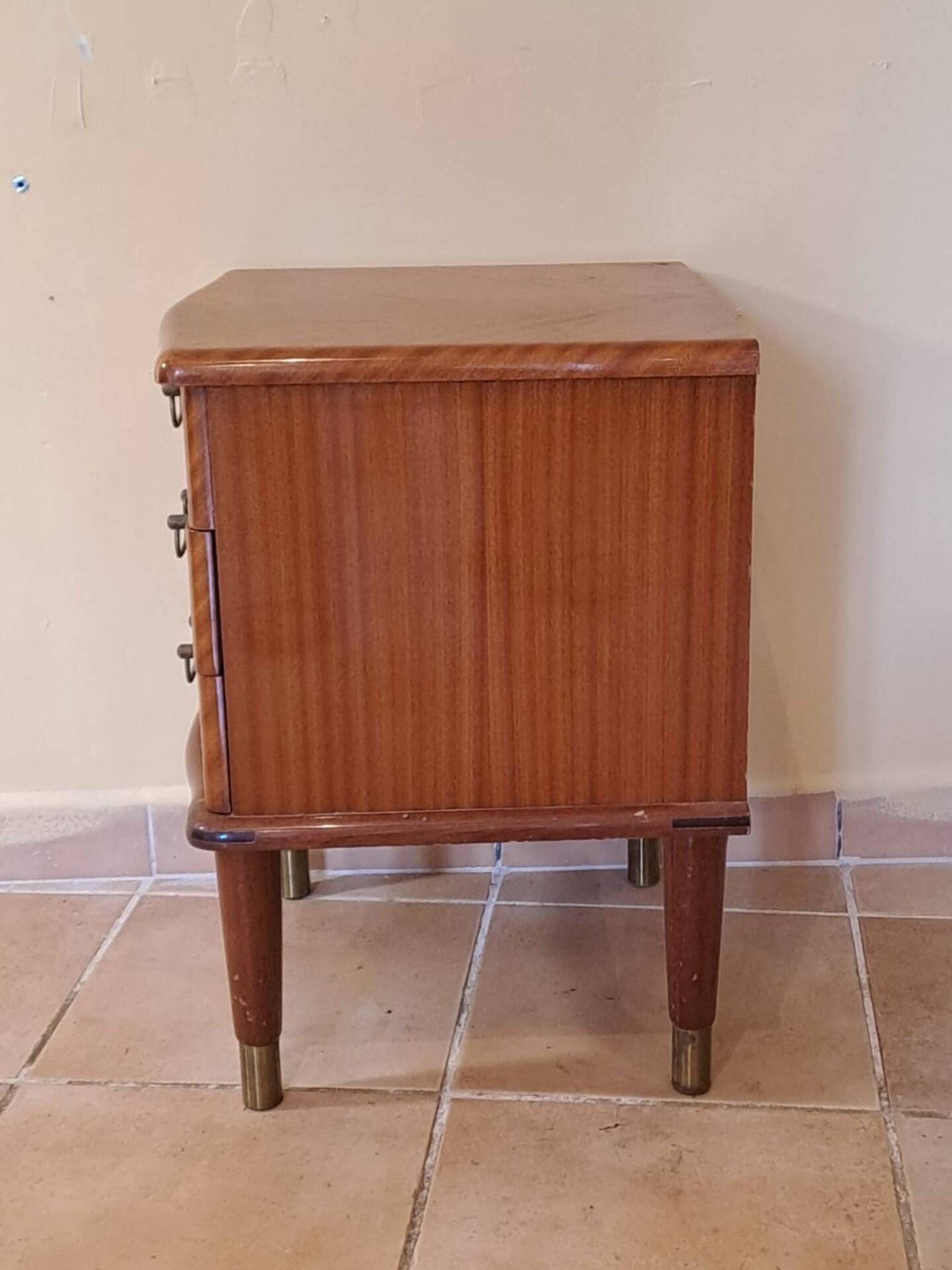Scandinavian bedside table in mahogany, Norway 1960s