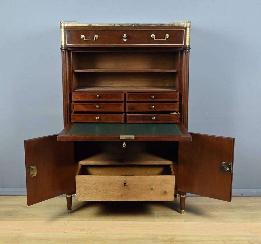 Mahogany secretary, Louis XVI period – late 18th century