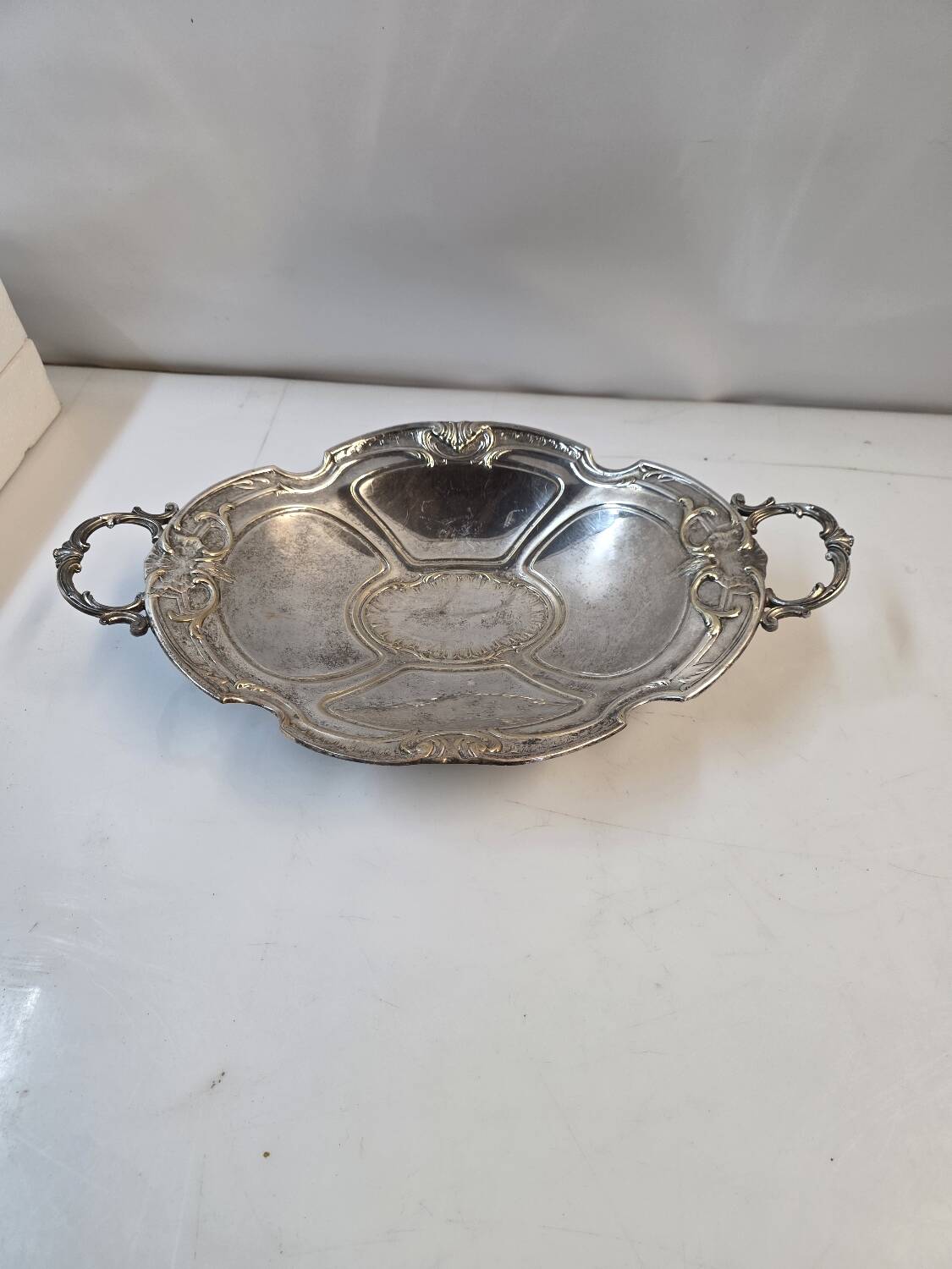 Louis XV style silver-plated metal centerpiece