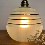Sconce vintage globe in shortbread glass