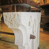 Ashlar table and oak top