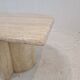 Italian Coffee Table in Travertine, 1980s