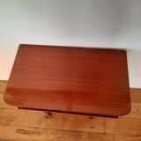 Small vintage bedside cabinet with compass legs