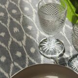 Ikat Gray Tablecloth Or Cover